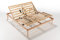 EVERGREENWEB Doppelbett Elektrischer Lattenrost 160x200 cm aus Buchenholz, Verstellbare Kopfteil und Fußende mit Fernbedienung, Orthopädisch, 5 Abnehmbare Beine, Verstärkte Struktur | Modell ORANGE