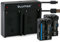 Blumax 2 x Battery 1650 mAh Replaces Sony NP-FM500H/NP-FM500 + Mini Dual Charger USB Compatible with Sony Alpha 68 Alpha 58 Alpha 99II