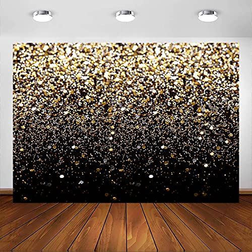 Mehofoto Or Paillettes Toile de Fond 7x5ft Or Bokeh Taches pour Décorations de Mariage Selfie Famille Photo Prise de Vue Fête d'anniversaire Décors Photo Dance Party Anniversaire Photo Studio Prop