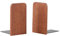 Muso Wood Buchstützen für Regale, rutschfeste Buchstützen, robuste Buchstütze aus Holz für Bücher und Filme (Sapeli 1 Paar)