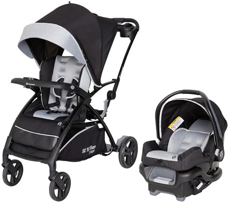Baby Trend Sit N’ Stand 5-in-1 Shopper Travel System, Moondust