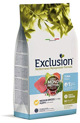 Exclusion Mediterraneo Noble Grain Puppy Thunfisch medium 12 kg