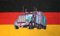 Fahne Flagge Deutschland mit LKW (Truck) 90x150 cm Hissfahne Fahnen Flaggen