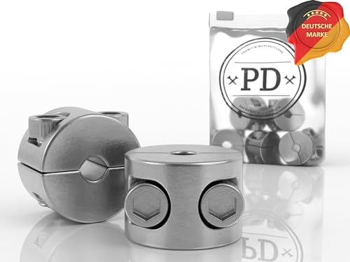 PD® Klemmstopper 3mm Edelstahl A4 | Rostfreie Drahtseilklemme 3mm | Hochwertige Stoppklemme für 3mm Seile | Stahlseil Klemme Seilklemme | Edelstahl Seilstopper | Wire Clamp Klemmring | 2 Stück