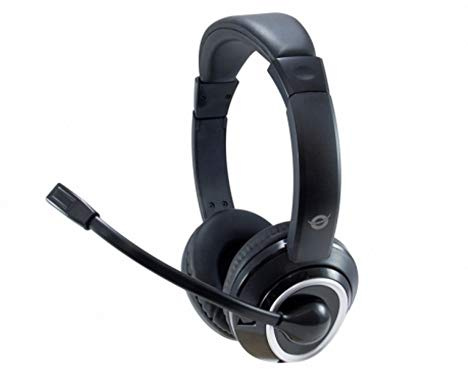 Conceptronic Headset Klinke Kabel,Mikro,Fernb. Stereo sw POLONA02B