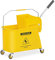 Ulsonix UNICLEAN 8 Putzwagen mit Presse, Mop, Eimer und Wischer - Reinigungskarren aus Kunststoff für Hotel, Büro, Schule & mehr - 20L, Gelb