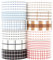 MAGLITT Grid Washi Tape Set 12 Rollen Schottenstoff Dekoratives Klebeband Bunt für Scrapbooking, Bullet Tagebuch, Planer, Geschenkverpackung