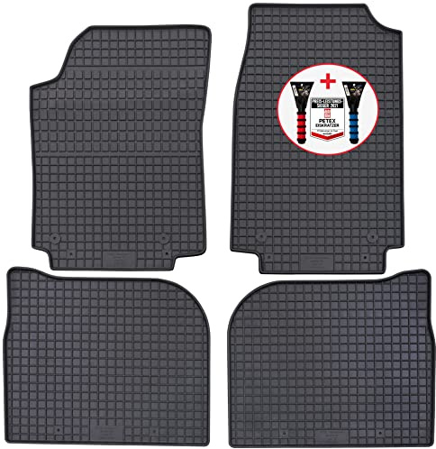 PETEX Gummimatten Premium 4-TLG schwarz + Eiskratzer Auto Bild Test 52/2021