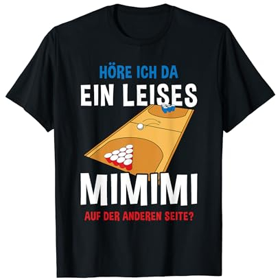 Bierpong Trinkspiel Alkohol Bier Student Party Spiel Motiv T-Shirt