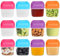 Surflyee 12Pezzi Contenitori Plastica con Coperchio per Alimenti, 100ML Contenitore Ermetici per Alimenti Piccoli, per Freezer e Microonde, Senza BPA, Vasetti per Salsa, Zuppe, Condimenti