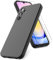 Vansdon Cover Compatibile con Samsung Galaxy A25 5G, 2 Pellicola Protettiva in Vetro Temperato, Gomma Gel di Silicone Liquida Antiurto Custodia - Nero