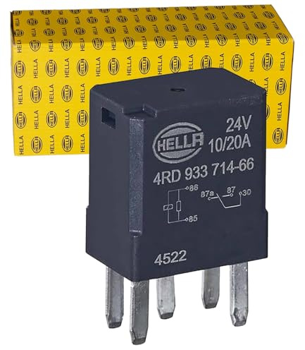 HELLA Relais, Arbeitsstrom - 24V - 5-polig - Wechsler - 4RD 933 714-661 | 4RD 933 714-661, Relais, Arbeitsstrom