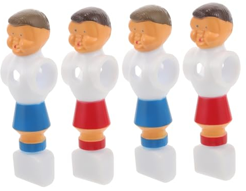 HANABASS 4 Stück Tischfußballpuppe, Tischfußball Figuren Ersatz Für Tischfußball Spieler, Ersatzteile Für Kickertische, Für Tischkicker Kinder Kickertisch Erwachsene Tischkicker