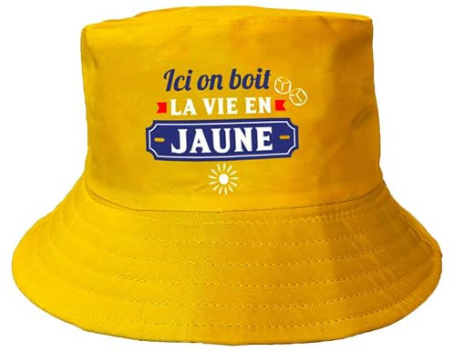 STC Bob en Coton - on boit la Vie en Jaune - Taille Unique