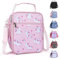 hombrima Kids Insulated Lunch Box Bag, Thermal Picnic Cool Bags with Adjustable Strap for Adults Children Women Men Boys Girls School Work (Pink Little Horse)