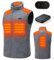 HEWINZE Gilet riscaldato in pile da uomo - Gilet caldo con batteria da 7,4 V, gilet riscaldato per la caccia.