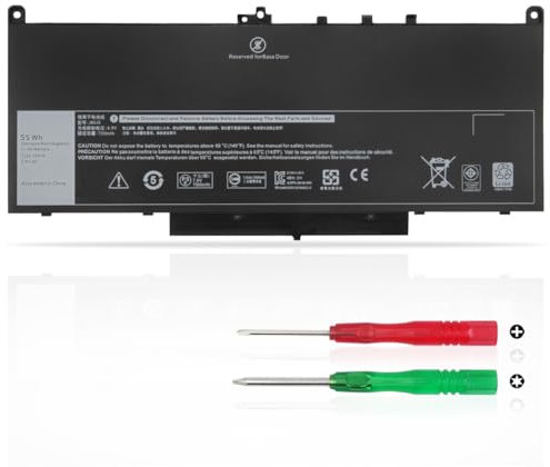 KXRSII J60J5 Laptop Akku für Dell Latitude E7470 E7270 7470 7270 Series MC34Y 0MC34Y R1V85 GG4FM 0GG4FM WYWJ2 1W2Y2 242WD R97YT NJJ2H 451-BBSX 451-BBSY 451-BBSU BBSX-451 BBSY-451 P26S001 P61G001
