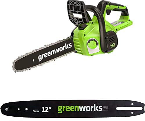 Greenworks 40V 30cm GenII Tronçonneuse SANS Batterie 40V Ni Chargeur + Greenworks 30cm Barre de chaîne