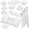 COSMEVIVI 1satz Headlight Adjuster Screw Kit Für Verschiedene Fahrzeugmodelle Scheinwerfer Einstellschraube Und Clip Praktisches Reparaturset Für Sicheres Fahren Langlebiges Material