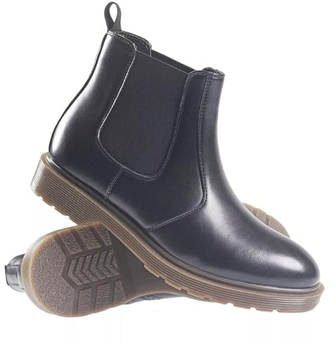 MENS CASUAL DEALER BOOTS CHELSEA PULL ON ANKLE FASHION WORK HIKING FARMERS CUSHIONED CHUKKA SMART SHOES