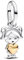 PANDORA Moments Happy Girl Charm-Anhänger aus Sterling Silber mit vergoldeter Metalllegierung, Kompatibel Moments und ME Armbänder, 763601C00
