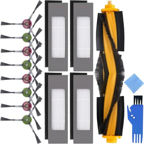 EATBALE Remplacement pour Yeedi Vac 2 Pro/Vac Max/Vac Hybrid/Vac Station, pour Ecovacs Deebot Ozmo T8 / T8 AiVi / N8 / N8 Pro / N8 Pro+ / N10 Plus Robot Aspirateur Principal à Brosse Latérale