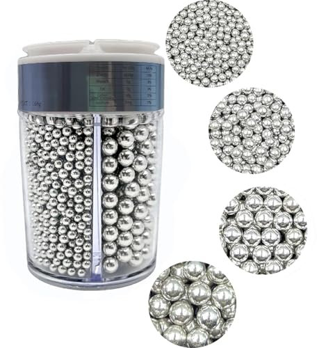 Tortendeko 160g Super Silber perle Zucker streusel Perlen Tortenaufsätze Zuckerstreusel für Hochzeiten und tägliche Kuchen Dekoration Geburtstagskuchen