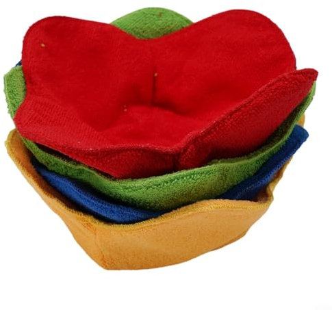 ComfyHarbor 4 Pcs Hot Bowl Holder For Soup, Reusable Microwave Bowl Cozies, Washable Dish Cosy For Hot Food, Heat Resistant, Dish Cozies