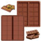 TNEDFOD 2 Pezzi Stampo Cioccolato Tavoletta, Stampi in Silicone per Barrette, Stampo per Cioccolato Dubai, Stampo Antiaderente per Barretta di Cioccolato, Stampini Silicone per Fare Il Cioccolato