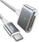 USB C to Mag-Safe 2 Male to Female Adapter, Type-C PD 60W Power Charging Connector Converter for Mac Book Air & Pro, Fast Charger, with Type-C Male to Male Cable [After 2012 and Before 2021 Models]