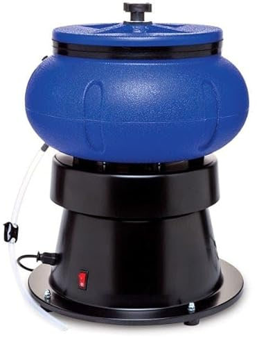 FROST Vibratory Tumbler 18lbs (8kg) – Professional Motor Parts Cleaner, Rust Remover & Polisher | Heavy-Duty Metal Finishing Machine for Restoration, Workshop & Automotive Use