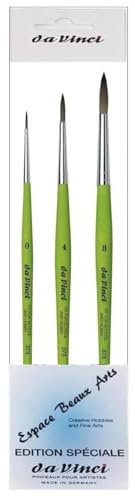 Série 373 Lot de 3 pinceaux ronds synthétiques