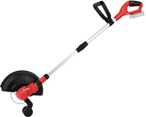 FERM AX-Power Rasentrimmer 20V – Teleskopstiel – Führungsrad – Schwenkbarer Kopf – Ohne Akku und Ladegerät – Ergonomisches Design – Tap & Go-System