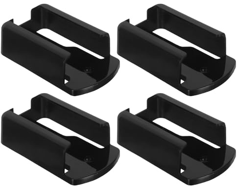 UTHCLO Lot De 4 Supports Pour Télécommande De Climatiseur Organisateur De Télécommande Support Mural Adhésif Mural Noir