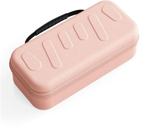 OPPWONG Hard EVA Carrying Case for ROG Ally X, Travel Bag Gaming PC Console with Mesh Pouch, Storage Pouch Protective Shell for Handheld Game Console & Accessories (Pink)