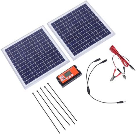 Keenso Chargeur Solaire Portable 15 W en Silicium Monocristallin, pour Smartphones, Batteries Externes et Batteries 12 V
