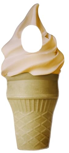 Wxyestna Disfraz de helado Agradable para la piel y comodidad Simulación Fiesta de helado Divertido disfraz de Halloween para actuación navideña