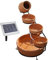 Fontaine de Jardin Solaire - Fontaine décorative - Fontaine d'intérieur - Fontaine avec LED et Batterie Li-ION - Jeu d'eau pour Le Jardin