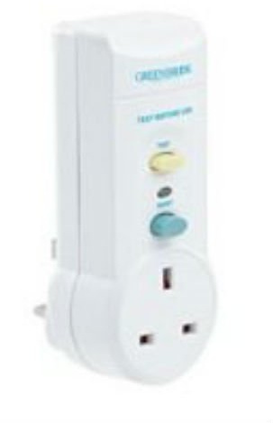 GREENBROOK RCDA-C RCD ADAPTOR PLUG TO CUT POWER FOR ADDED PROTECTION AGAINST ELECTROCUTION