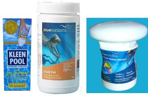 Happy Hot Tubs Swimming Pool Winterising Kit Above Ground Pool Protect Shock Chlorine Tablets 720g Algaecide Protect Your Pool Winter Winterizer winteriser