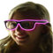 ERGEOB® Coole selbstleuchtende EL Wire Brille mit Batteriebetrieb und Modusänderung in Pink - DIE PARTYBRILLE Ideal für Fasching, Karneval, Festivals, Halloween, Raves, Clubbesuche,... pink