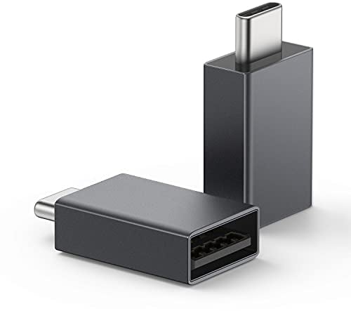 nonda USB C to USB 3.0 Adapter (2 Pack), USB Type-C to USB Adapter, Thunderbolt 3 to USB Female Adapter OTG for MacBook Pro 2020/19/18/17,MacBook Air 2020/19, iPad Pro 2020 and More Type-C Devices