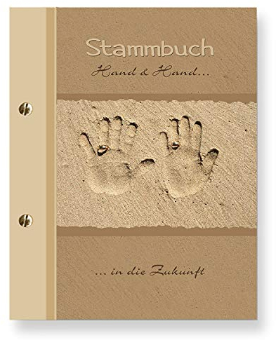 Stammbuchshop stb Hand_a5 Familienstammbuch, Beige, 23 x 18 x 1,7 cm
