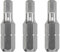 kwb 3 x Bits 25 mm Hex 6.0mm Industrial Steel 121406 (TQ 60 Stahl, ISO 1173 Antrieb C 6.3)