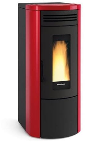 STUFA PELLET NORDICA KW 18,7 COSTANZA IDRO BORDEAUX 487m³