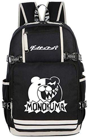 WANHONGYUE Anime Backpack Schultasche Student Laptoprucksack Rucksack mit USB-Ladeanschluss Leuchtend A