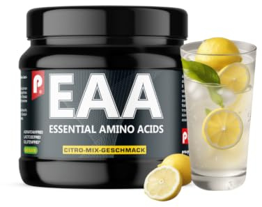 Prosport EAA Pulver Citro-Mix – 450g Dose – alle 8 Essentielle Aminosäuren + BCAA 2:1:1 – Vegan, Zuckerfrei, Glutenfrei – Für Muskelaufbau, Regeneration & Training