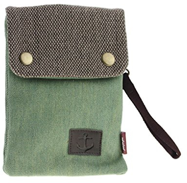 Canvas Handy Umhängetasche, Schultertasche Kosmetiktasche Universal Handytasche zum Umhängen Brieftasche Geldbörse Kleine Tasche für Damen Kinder für iPhone XS X 8/7/6 Plus Galaxy Huawei Sony