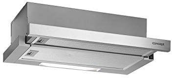 Concept OPV3660 Hotte aspirante extensible 60 cm 384 m3/h 70 dB 2 niveaux de puissance 205 W Hotte encastrable