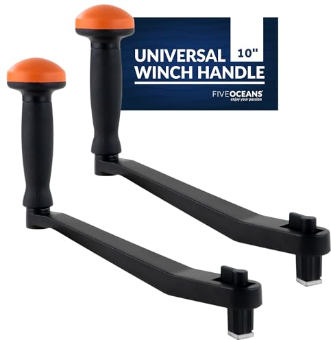 Five Oceans Universal Aluminum Lock-in Winch Handle, 10 inches - FO3743-M2